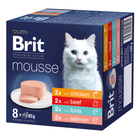 Brit Premium - Brit Premium by Nature Cat Mousse Multipack 8 x 85 g