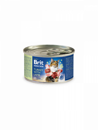 Brit Premium - Brit Premium Cat Adult Curcan cu Miel Conserva 200 Gr