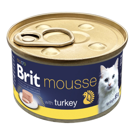 Brit Premium - Brit Premium Cat Mousse cu Curcan 85 g