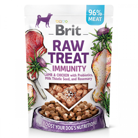 Recompense si Delicii pentru Caini - Brit Raw Treat Immunity Lamb & Chicken 40 g
