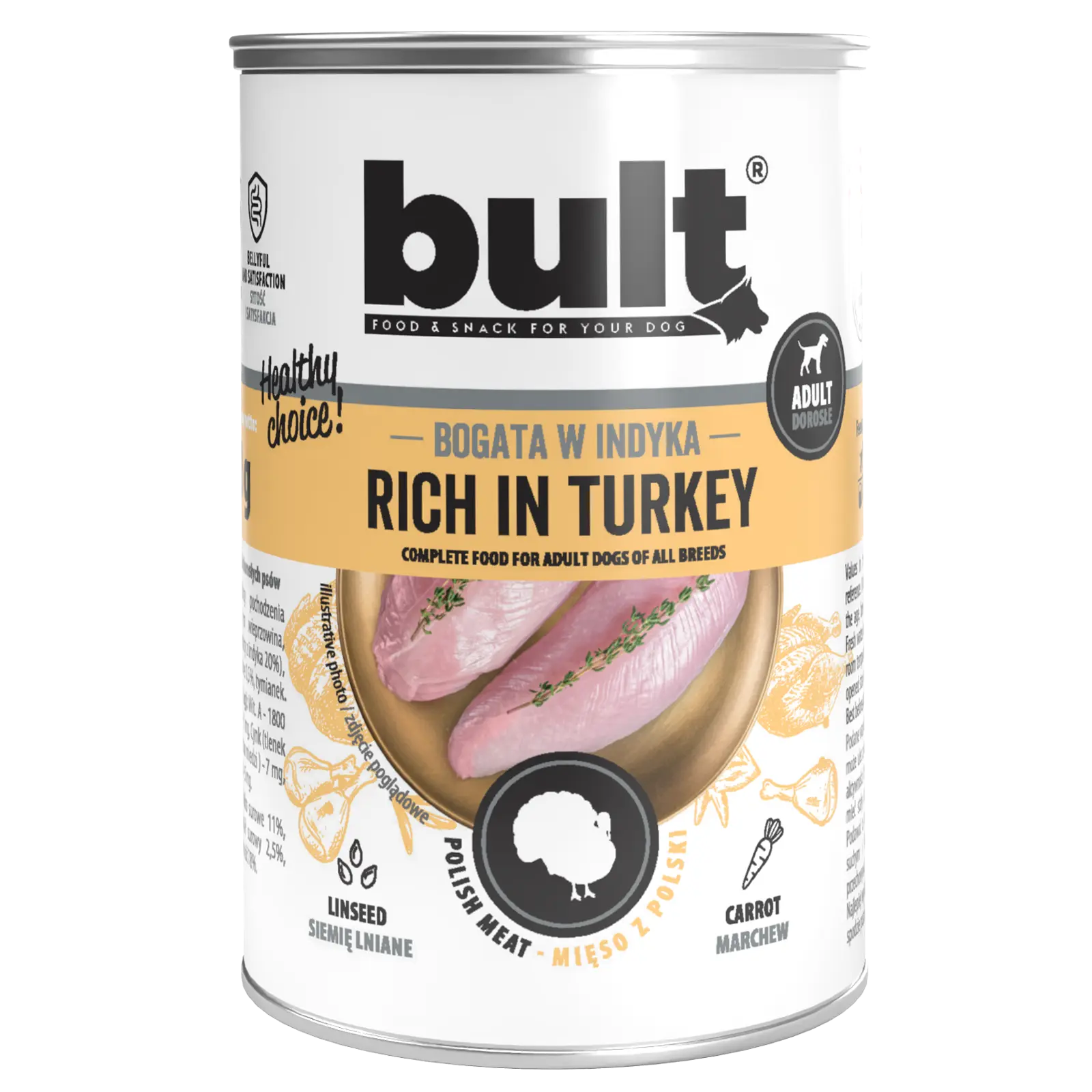 Bult - Bult Hrana Umeda cu Carne de Curcan pentru Caini