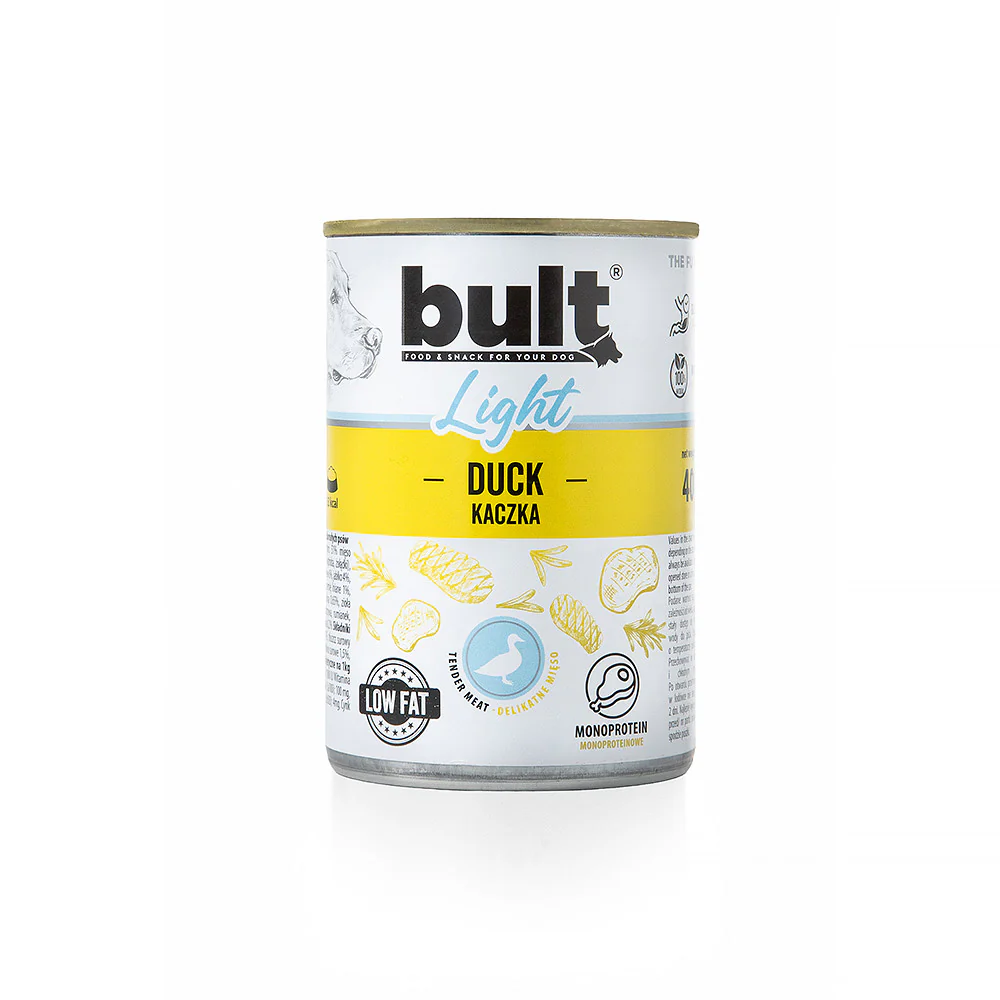 Bult - Bult Light Monoproteic Hrana Umeda cu Rata pentru Caini 400 Gr