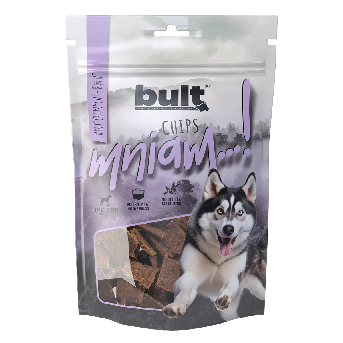 Recompense si Delicii pentru Caini - Bult Recompense Chips cu Miel si Vita 100 Gr