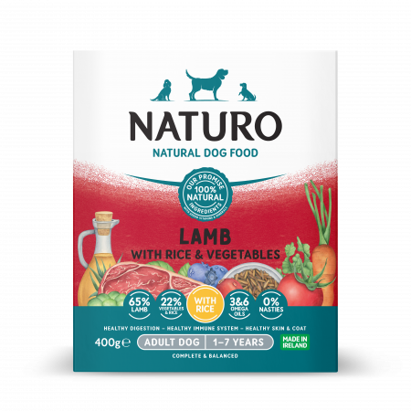 Naturo - Caserola Naturo Adult cu Miel, Orez si Legume 400 gr