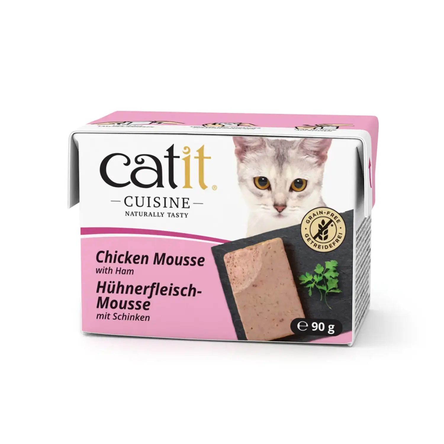 Catit - Catit Cuisine Mousse cu Pui si Sunca 90 Gr