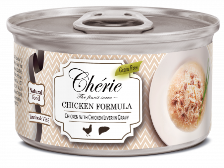 Cherie - Cherie Adult Cat Grain Free Mix de Pui si Ficat in Sos