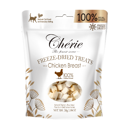 Recompense si Delicii pentru Pisici - Cherie Recompense Liofilizate cu Piept de Pui pentru Pisici