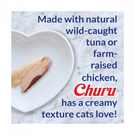 Churu Kitten Varieties Recompense Cremoase cu Pui si Ton 20 Buc [2]