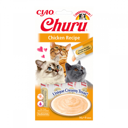 Recompense si Delicii pentru Pisici - Churu Recompensa Cremoasa cu Pui