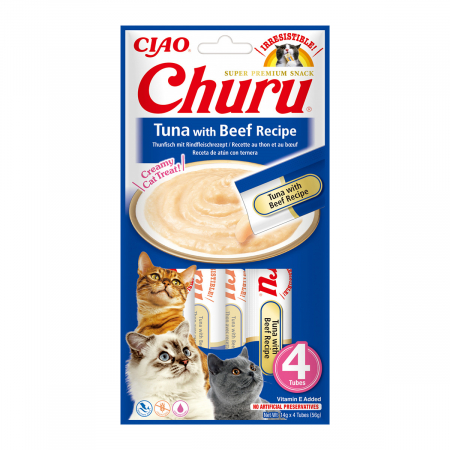 Recompense si Delicii pentru Pisici - Churu Recompensa Cremoasa cu Ton si Vita