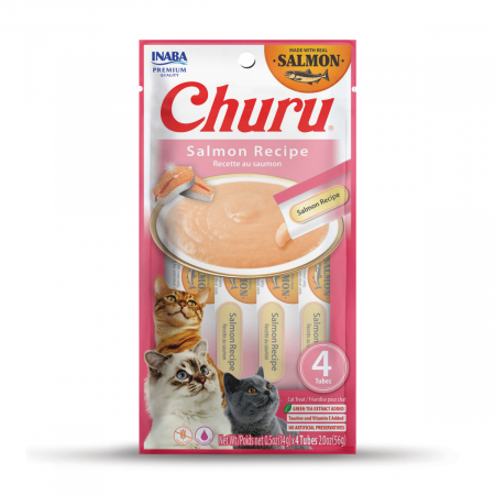 Recompense si Delicii pentru Pisici - Churu Recompensa Cremoasa Reteta cu Somon