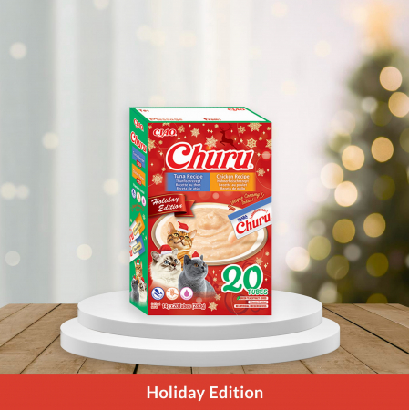 Churu Recompense Cremoase cu Ton si cu Pui Christmas Pack 20 Buc [0]