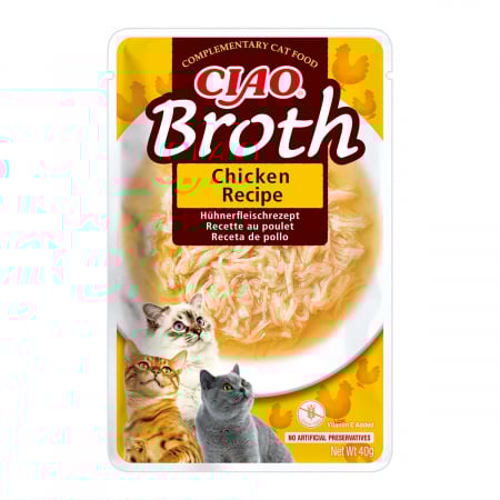 Recompense si Delicii pentru Pisici - Ciao Churu Broth pentru Pisici cu Pui