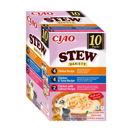 Ciao Churu Stew Variety cu Pui, Pui si Ton, Pui si Somon 10 Buc [2]