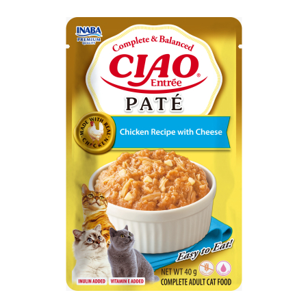 Recompense si Delicii pentru Pisici - Ciao Entree Pate Reteta cu  Pui si Branza 40 Gr