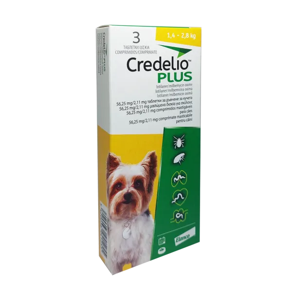 Antiparazitare - Credelio Plus pentru Caini 1 Comprimat Masticabil
