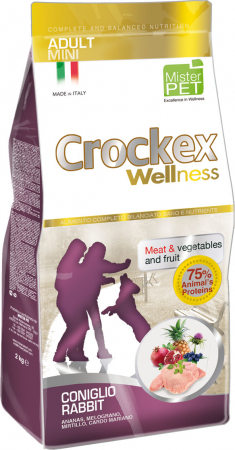 Hrana Uscata Caini - Crockex Wellness Dog Adult Mini Rabbit&Rice 7.5kg