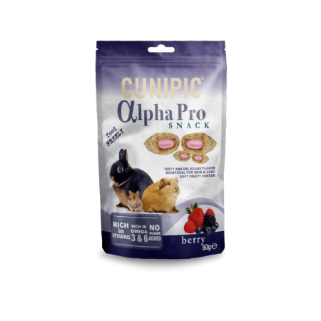 Hrana Rozatoare - Cunipic Alpha Pro Snack cu Fructe de Padure pentru Rozatoare 50 Gr
