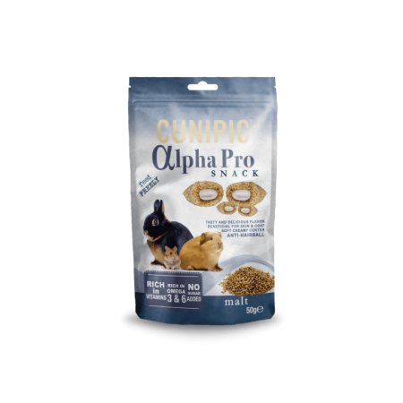 Hrana Rozatoare - Cunipic Alpha Pro Snack cu Malt pentru Rozatoare 50 Gr