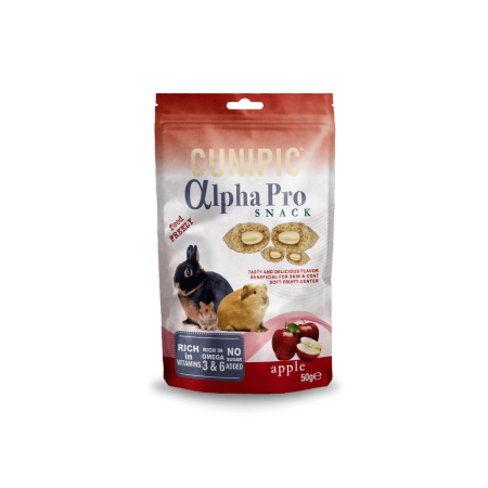 Hrana Rozatoare - Cunipic Alpha Pro Snack cu Mar pentru Rozatoare 50 Gr