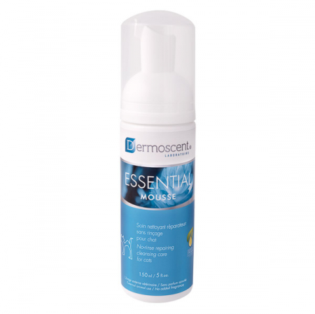 Sampoane, balsamuri si parfumuri - Dermoscent Essential Mousse Spuma de Curatare fara Clatire pentru Pisici 150 ML