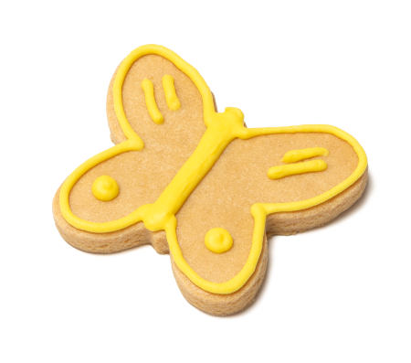 Caini - Doggyebag Biscuit Artizanal Butterfly cu Glazura de Iaurt pentru Caini 30 Gr