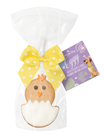 Recompense si Delicii pentru Caini - Doggyebag Biscuit Artizanal Eggy cu Glazura de Iaurt pentru Caini 25 Gr