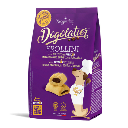 Recompense si Delicii pentru Caini - Doggyebag Dogolatier Biscuiti Frollini cu Freecoa pentru Caini 180 Gr
