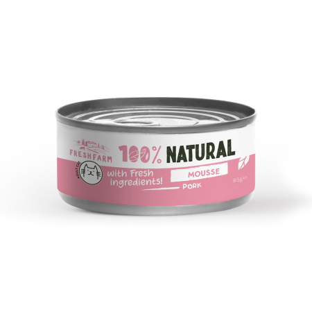 Fresh Farm - Fresh Farm Cat Mousse Pate cu Pui si Porc 85 Gr