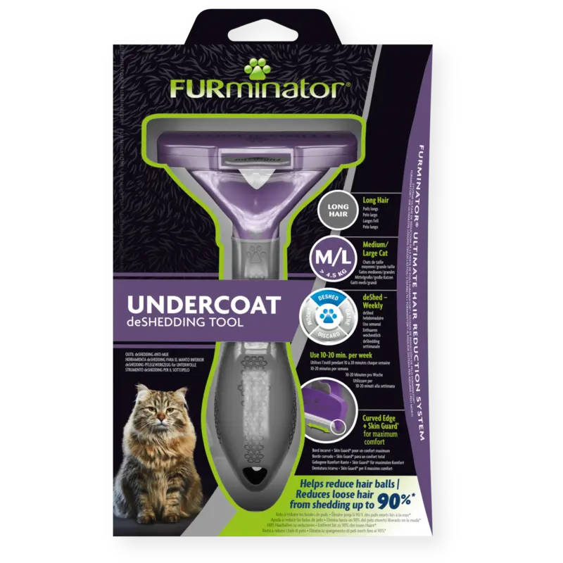 Articole Periaj - Furminator pentru Pisica cu Par Lung M-L