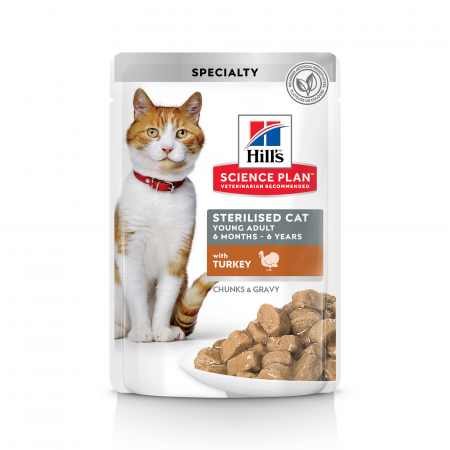 Hill's Science Feline Young Adult Sterilised with Turkey Pouch [1]