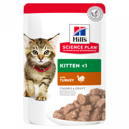 Pisici - Hills SP Feline Kitten Turkey Pouch