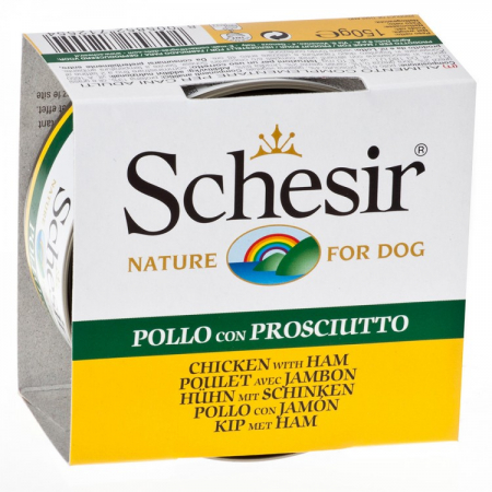 Caini - Schesir Caine Adult Pui/Jambon Conserva