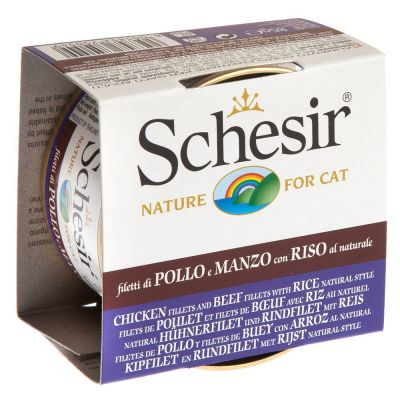 Schesir Pisica Adult Pui/Vita/Orez Conserva [1]
