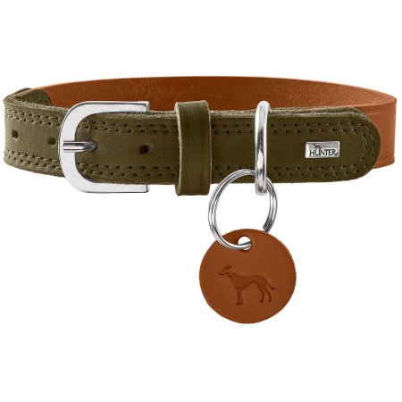 Caini - Hunter Zgarda Lemvig din Piele Naturala pentru Caini L 65 Cm