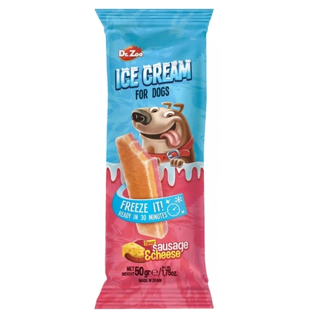 Recompense si Delicii pentru Caini - Inghetata pentru Caini Helado cu Aroma de Carnati si Branza 0.50 Gr