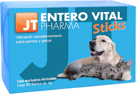 Suplimente Nutritive Caini - JT Entero Vital Suport Digestiv pentru Caini si Pisici 60 Pliculete