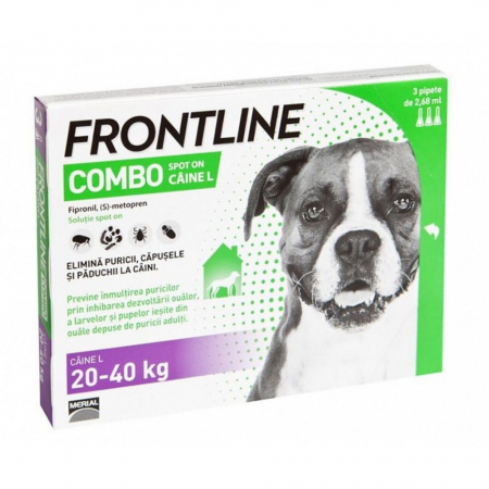 Farmacie - Frontline Combo Pipeta Antiparazitara Caine 3 Pipete