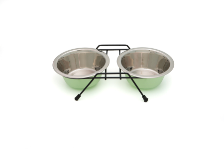 Castroane, Boluri si Accesorii - Leopet Castron Inox Twin Coloured pentru Caini si Pisici