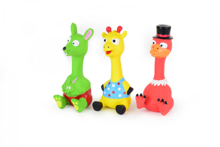 Jucarii Caini - Leopet Jucarie Animal Gat Lung Latex 18 Cm