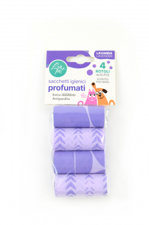 Igiena Casei - Leopet Pungi Igienice Parfumate Liliac Set 4 role