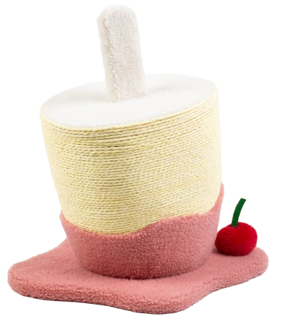 Jucarii Pisici - Leopet Sisal Cherry Pop Cat 30,5×39×43 Cm
