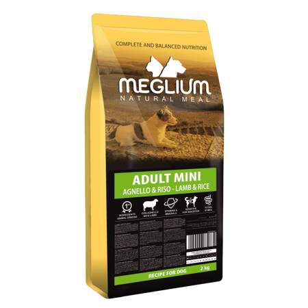 Meglium - Meglium Dog Adult Mini Lamb&Rice 7 Kg