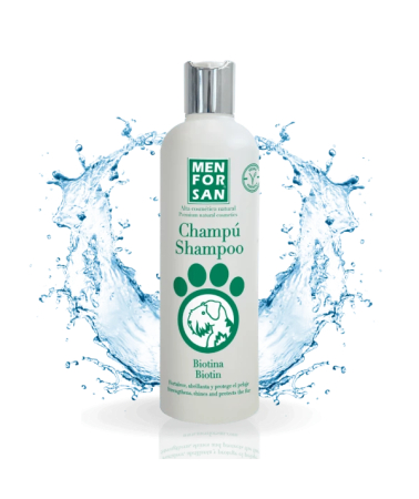 Sampoane, balsamuri si parfumuri - Menforsan Sampon cu Biotina (Vitamina B) pentru Caini 300 ML