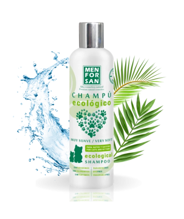 Sampoane si Balsamuri - Menforsan Sampon Ecologic pentru Pisici si Pisoi 300 ML