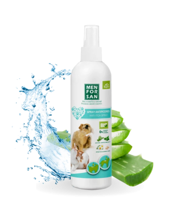 Solutii educative si antistres - Menforsan Spray Antiscarpinat cu Aloe Vera pentru Caini si Pisici 250 ML
