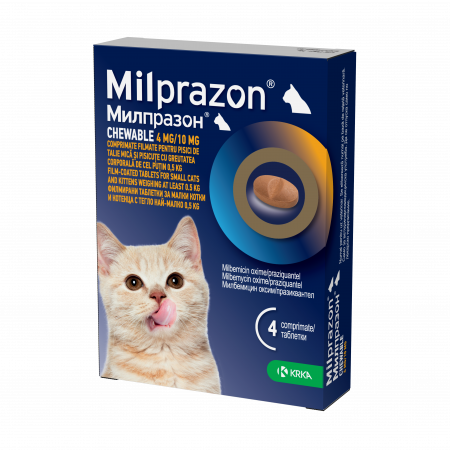 Antiparazitare - Milprazon Chewable pentru Deparazitare Interna Pisici si Kitten 1 Comprimat