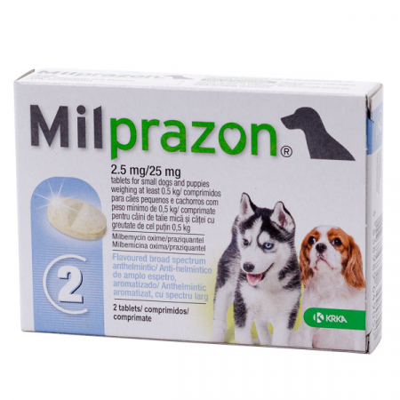 Antiparazitare - Milprazon Deparazitare Interna pentru Caini 1 Comprimat