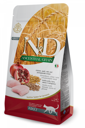 N&D Cat Ancestral Chicken, Spelt, Oats and Pomegranate Adult [0]