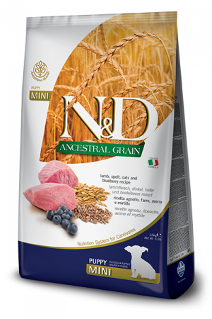 N&D Ancestral Grain Dog Lamb, Spelt, Oats and Blueberry Puppy Mini [0]